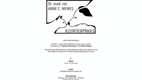 Dr. Anne C. Mewes